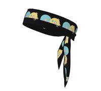 BROLEO Little Mouse's House - Foulard de sport imprimé absorbant la transpiration et respirant - Bandeau de mouvement - Double face
