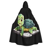 BROLEO Little Turtle On The Stone Impression Halloween Cape à capuche pour homme et femme Vêtement de cheminée Jeu de rôle