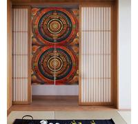 BROLEO Lot de 2 rideaux en tissu imprimé « End of the World » - 86,4 x 142,2 cm - Tissu lisse et infroissable