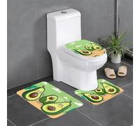 BROLEO Lot de 3 tapis de sol antidérapants et durables avec motif avocats
