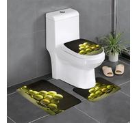 BROLEO Lot de 3 tapis de sol antidérapants et durables pour salle de bain