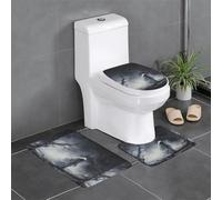 BROLEO Lot de 3 tapis de sol antidérapants Ghost by the Dead Tree Printing Tapis de salle de bain pour un confort ultime, Master Bathrooms