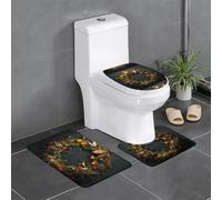 BROLEO Lot de 3 tapis de sol pour salle de bain, tapis de douche, antidérapant, séchage rapide