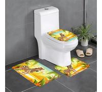 BROLEO Lot de 3 tapis de sol pour salle de bain, tapis de douche, antidérapant, séchage rapide