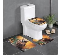 BROLEO Lot de 3 tapis de sol pour salle de bain, tapis de douche, antidérapant, séchage rapide