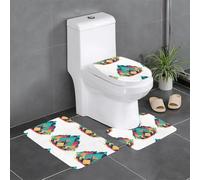 BROLEO Lot de 3 tapis de sol pour salle de bain, tapis de douche, antidérapant, séchage rapide
