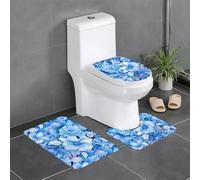 BROLEO Lot de 3 tapis de sol pour salle de bain, tapis de douche, antidérapant, séchage rapide