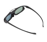 BROLEO Lunettes 3D, Lunettes de Visualisation 3D Batterie Rechargeable Transmittance de la Lumière 1080P Haute Définition Utilisation Simple pour Le Cinéma Maison (Noir)
