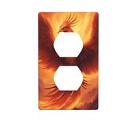 BROLEO Magnifique panneau mural à double prise avec impression Phoenix - Résistante aux chocs et durable - 11,4 x 7 cm