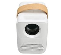 BROLEO Mini Projecteur, Vidéoprojecteur 1080P 4K Moteur Optique Blanc Connexion Facile pour Téléphone (Prise UE)