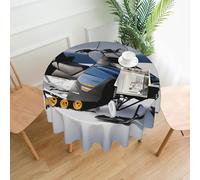 BROLEO Nappe circulaire imprimée motoneige de 152,4 cm, imperméable et résistante aux taches, adaptée pour les restaurants