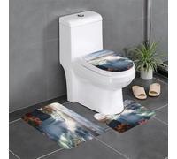 BROLEO Niagara Falls Lot de 3 tapis de sol antidérapants à séchage rapide pour salle de bain