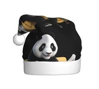BROLEO Panda lisant un journal Chapeau de Noël pour adulte pour homme et femme Vêtements bandeau pour les occasions festives