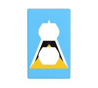 BROLEO Panneau mural à double prise avec drapeau de Sainte-Lucie - Résistante aux chocs et durable - 11,4 x 7 cm