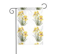 BROLEO Peinture à l'huile iris impression quatre saisons drapeau jardin cour décoration 30,5 x 45,7 cm
