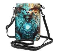 BROLEO Petit sac à bandoulière à rabat en cuir pour femme, imperméable et durable