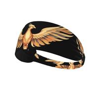 BROLEO Phoenix Spreads its Wings at Sunrise Bandeau de sport pour femme résistant à la transpiration Bande élastique