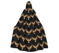 BROLEO Phoenix Spreads Its Wings At Sunrise Printing Halloween Adulte Cape à capuche Vêtements pour hommes et femmes Manteau Jeu de rôle