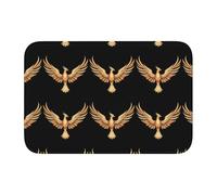 BROLEO Phoenix Spreads its Wings at Sunrise Printing Tapis de sol antidérapant et épais pour salle de bain, chambre à coucher, tapis de sol lavable 40,6 x 61 cm
