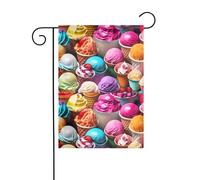 BROLEO Plusieurs couleurs de crème glacée impression mât de drapeau extérieur cour décoration mode 30,5 x 45,7 cm