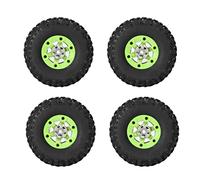 BROLEO Pneu de Voiture télécommandé, Pneu de Roue de Voiture télécommandée, modèle RC DIY pour Wltoys 12428 12423 RC Truck RC Car (Quatre pneus Gauche et Droit)