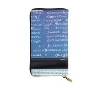 BROLEO Programmeur Programming Code Prints Portefeuille Long Pochette en Cuir pour Fille et Femme Tendance - Durable, Élégant et Fonctionnel, Noir , Taille unique