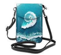 BROLEO Sea Of Love Petit sac à bandoulière en cuir pour femme, imperméable et durable