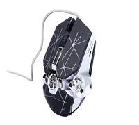 BROLEO Souris de Jeu Mécanique Câble Jeu Souris Esports RGB USB Cordon étoile Crack Jouer Jeu Fil Câble Lumineux Jeu de Jeu RGB Gaming Mice
