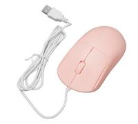 BROLEO Souris d'ordinateur filaire, design ergonomique 1200 dpi, facile à utiliser, port USB, matériau ABS, largement compatible avec PC de bureau pour la maison (rose)