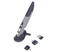 BROLEO Stylet de Souris sans Fil, Plug and Play de Stylet de Souris Extrêmement Exquis pour PC Portable (Gris-Noir)