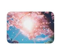 BROLEO Sunshine Under The Trees Tapis de sol en velours avec bordure en cristal pour chambre à coucher, salon, dortoir, décoration de la maison