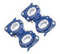BROLEO Support de Canne pour Accessoires de Marcheur, 4 Entretoises, 2 Jeux de Supports de Canne de Marche Robustes Rotatifs à 360 Degrés pour Fauteuils Roulants pour Scooter électrique