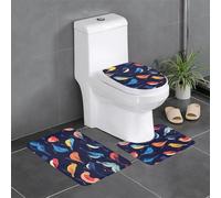 BROLEO Tapis de sol antidérapant avec impression de position d'oiseau - Tapis de salle de bain antidérapant et durable
