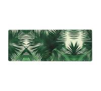 BROLEO Tapis de souris extra large avec impression palmier tropical, forte adhérence, durable, bord de verrouillage précis 30,5 x 80 cm