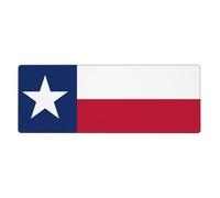 BROLEO Tapis de souris extra large avec motif drapeau du Texas, forte adhérence, durable, bord de verrouillage précis 30,5 x 80 cm