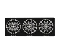 BROLEO Tapis de souris extra large avec motif flocon de neige et flocon de neige, forte adhérence, durable, bord de verrouillage précis 30,5 x 80 cm