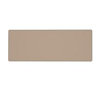 BROLEO Tapis de souris extra large de couleur unie marron clair, forte adhérence, durable, bord de verrouillage précis 30,5 x 80 cm