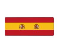 BROLEO Tapis de souris extra large imprimé drapeau espagnol forte adhérence, durable, bord de verrouillage précis 30,5 x 80 cm