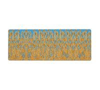 BROLEO Tapis de souris imprimé jupe jaune extra large, clavier de jeu antidérapant, version épaisse, 30,5 x 80 cm