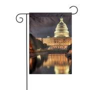 BROLEO The United States Capitol at night Printing Garden mât extérieur cour décoration mode 30,5 x 45,7 cm