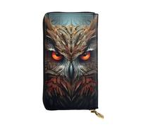 BROLEO Twin Peaks Portefeuille long en cuir avec motif hibou pour filles et femmes à la mode - Durable, élégant et fonctionnel, Noir , Taille unique