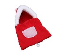 BROLEO Vêtements pour oiseaux, vêtements de Noël confortables et réglables en forme d'oiseau rouge, à capuche pour Halloween (M)