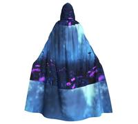 BROLEO Wildflowers In The Night Field Impression Halloween Cape à capuche pour homme et femme