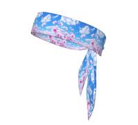 BROLEO Wildflowers Under Blue Sky Foulard de sport, décontracté, élastique, absorbant la transpiration, réglable, antidérapant
