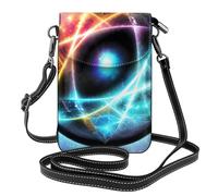 BROLEO Wonderful Universe Petit sac à bandoulière en cuir pour femme, imperméable et durable