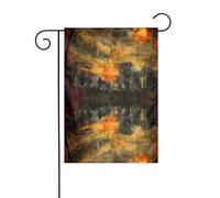 BROLEO Woods-In The Sun Drapeau de jardin 4 saisons Décoration de cour 30,5 x 45,7 cm