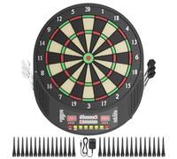 Brolteja Cible de Fléchettes Électronique Set Professionnel,Cible de fléchettes avec 6 fléchettes,33 Jeux & 271 Options (8 Joueurs Max),avec écran LCD,pour Amis, Famille, Réunions de Bar