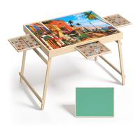 Brolteja Table de Puzzle 1000 pièces, Table de Puzzle 76 x 57 cm, Planche de Puzzle avec 3 tiroirs (1000 pièces)