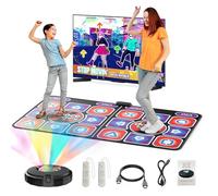 Brolteja Tapis de Danse pour Adultes et Enfants,Doubles Tapis de Danse musicaux électroniques avec lumière LED,antidérapant pour Enfants, Adultes, Filles et garçons