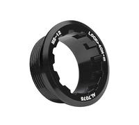 BroLuka Bague de Blocage pour Cassette de Vélo - Compatible Shimano Micro Spline 12 Vitesses, Couvercle de Pignon en Alliage Durable, Verrouillage Sécurisé pour VTT et Vélo de Route (Noir)